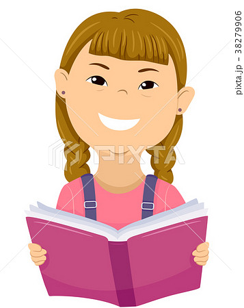Kid Girl Down Syndrome Book Illustration 38279906