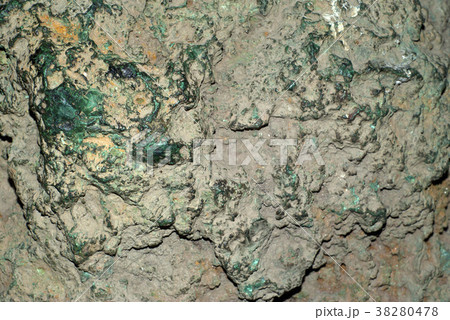 background, texture - surface of an unprocessed block of malachite 38280478