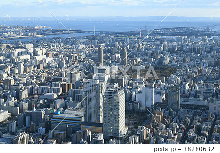日本の東京都市景観「東京湾や錦糸町方面を望む」 38280632
