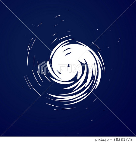 Huge hurricane, tornado, typhoon, white swirl 38281778