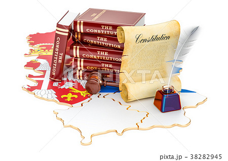 Constitution of Serbia concept, 3D rendering 38282945