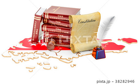 Constitution of Singapore concept, 3D rendering 38282946