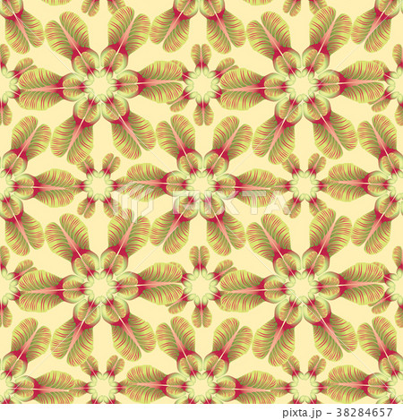Floral leaves seamless pattern Swirl leaf ornament 38284657