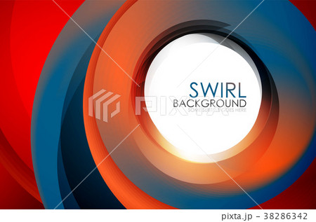 Spiral swirl flowing lines 3d effect abstract 38286342