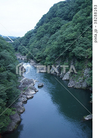 渡良瀬川 高津戸峡 はねたき橋 渡良瀬川 高津戸峡 はねたき橋 38288163