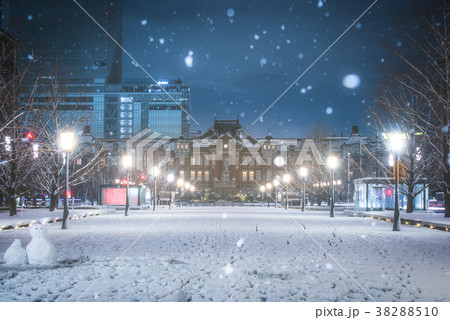 東京最強寒波の日の東京駅　2018年1月22日 38288510