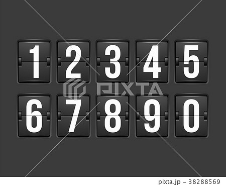 Countdown timer, white color mechanical scoreboard 38288569