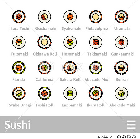 Outline icons thin flat design, modern line stroke Outline icons thin flat design, modern line stroke 38288575