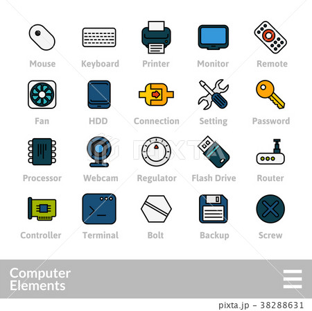 Outline icons thin flat design, modern line stroke 38288631