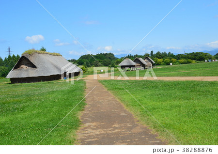 大型竪穴式住居(左)（三内丸山遺跡／青森県青森市大字三内字丸山） 38288876