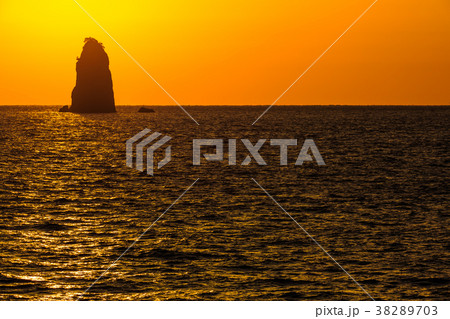 小角力の夕陽　ながさきサンセットロード　【長崎県長崎市外海町】 38289703