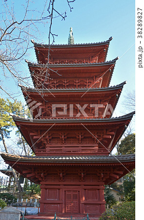 下総中山散歩：正中山法華経寺　五重塔 38289827