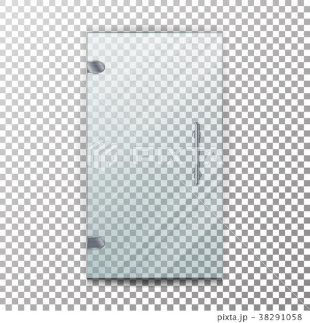 Glass Door Transparent Vector. 38291058