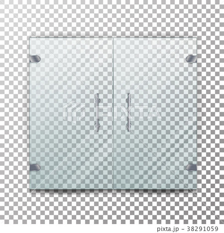 Glass Door Transparent Vector. 38291059