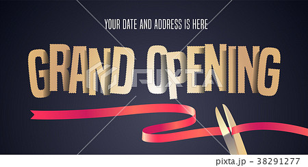 Grand opening vector illustration, background Grand opening vector illustration, background 38291277