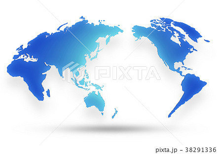 世界地図のイラスト素材 38291336 Pixta