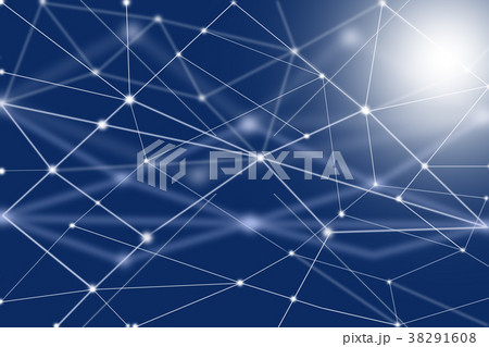 ブロックチェーンテクノロジーイメージ 38291608