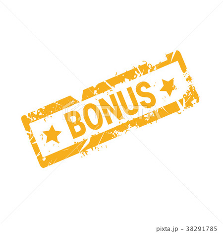 Bonus Sticker Rubber Ink Sign Shopping Stamp Icon 38291785