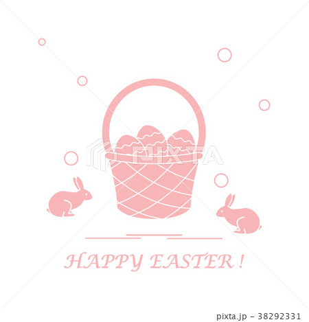 Cute vector illustration with symbols for Easter Cute vector illustration with symbols for Easter 38292331