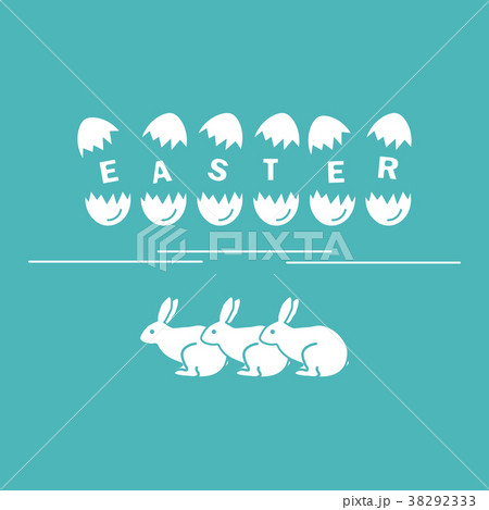 Cute vector illustration with symbols for Easter Cute vector illustration with symbols for Easter 38292333