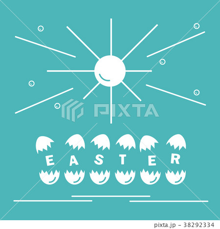 Cute vector illustration with symbols for Easter 38292334