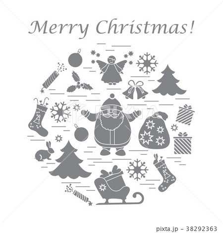 different new year and christmas symbols different new year and christmas symbols 38292363