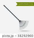 Lawn rake icon. Agriculture tool 38292960