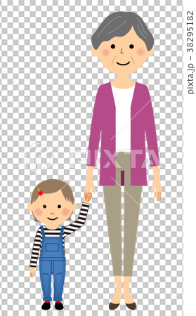 おばあちゃんと孫 おばあちゃんと孫 38295182