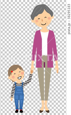 おばあちゃんと孫 38295183
