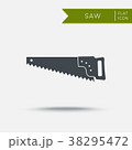 Saw icon. Flat. Agriculture tool 38295472