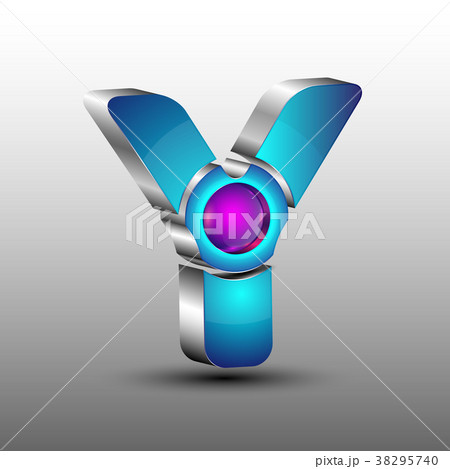 The vector futuristic 3d logo design 38295740