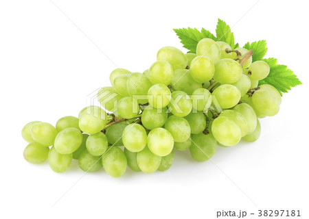 Green grape isolated on white background Green grape isolated on white background 38297181