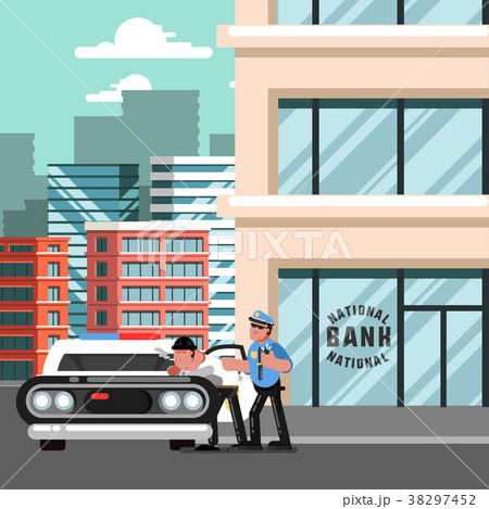 Police officer apprehead a criminal 38297452