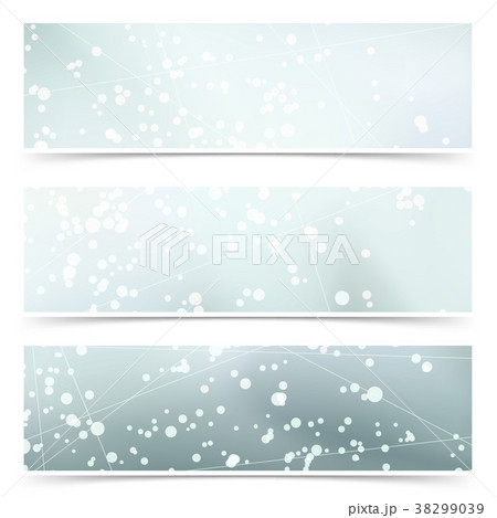 Cold halftone cards with white particle collection 38299039