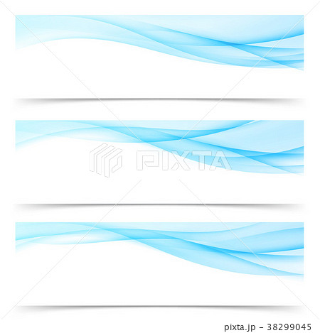 Futuristic abstract blue transparent line banner 38299045