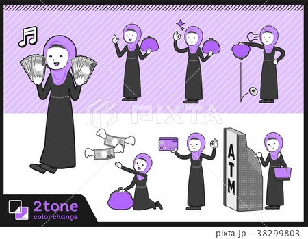 2tone type Arab women_set 11 2tone type Arab women_set 11 38299803
