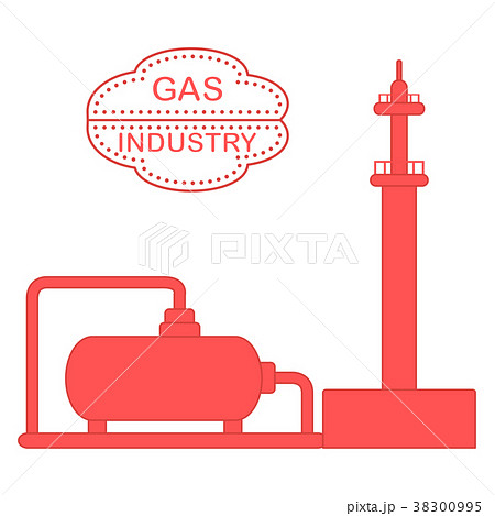 Gas processing plant Gas storage tank. 38300995