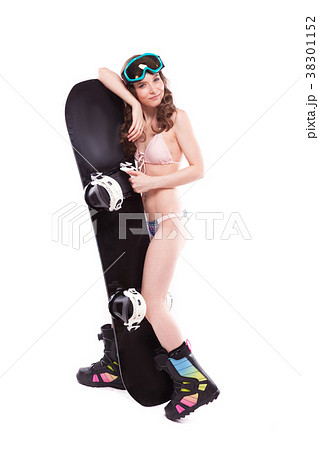 pretty sexy woman in pink bikini and sunglasses 38301152