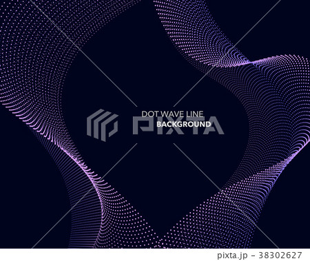 Elegant abstract vector dot wave line futuristic 38302627