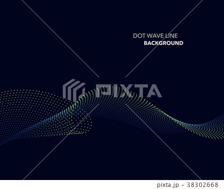 Elegant abstract vector dot wave line futuristic 38302668