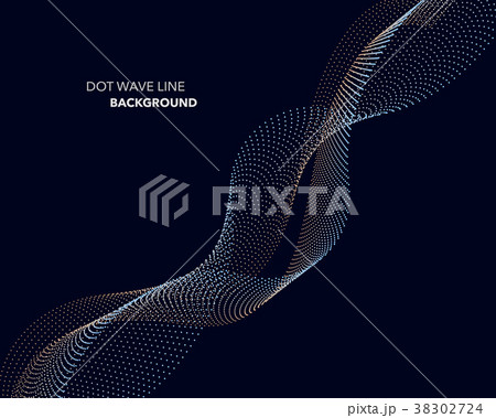 Elegant abstract vector dot wave line futuristic Elegant abstract vector dot wave line futuristic 38302724