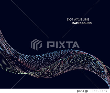 Elegant abstract vector dot wave line futuristic Elegant abstract vector dot wave line futuristic 38302725