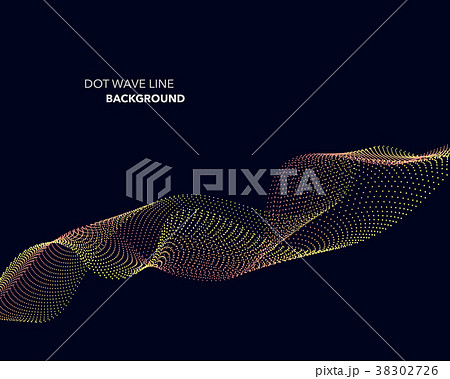 Elegant abstract vector dot wave line futuristic Elegant abstract vector dot wave line futuristic 38302726