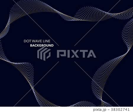 Elegant abstract vector dot wave line futuristic Elegant abstract vector dot wave line futuristic 38302741