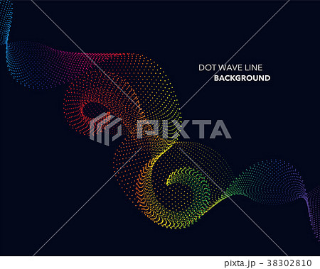 Elegant abstract vector dot wave line futuristic Elegant abstract vector dot wave line futuristic 38302810
