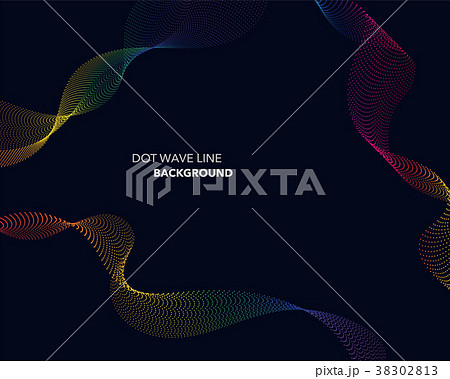 Elegant abstract vector dot wave line futuristic 38302813