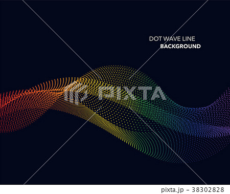 Elegant abstract vector dot wave line futuristic Elegant abstract vector dot wave line futuristic 38302828