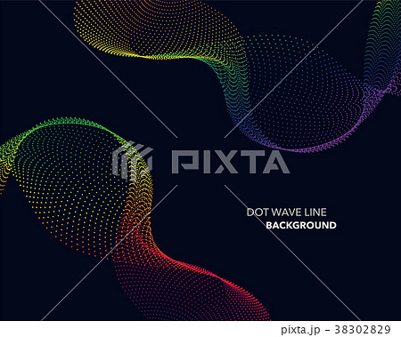 Elegant abstract vector dot wave line futuristic Elegant abstract vector dot wave line futuristic 38302829