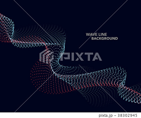 Elegant abstract vector dot wave line futuristic Elegant abstract vector dot wave line futuristic 38302945