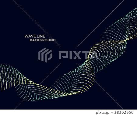 Elegant abstract vector dot wave line futuristic Elegant abstract vector dot wave line futuristic 38302956